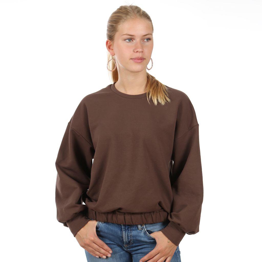 Papierschnittmuster Sweater mit Gummibund  Frau Ema XS-XXL